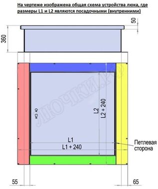 Люк для выхода на кровлю Экстремал, оцинкованная сталь Люк для выхода на кровлю Экстремал, оцинкованная сталь