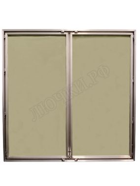 Люк под покраску Мега-Мастер Элит II 2 створки, широкий профиль Люк под покраску Мега-Мастер Элит II 2 створки, широкий профиль