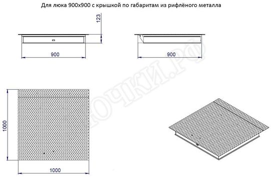 Напольный люк Противопожарный EI60 Напольный люк Противопожарный EI60
